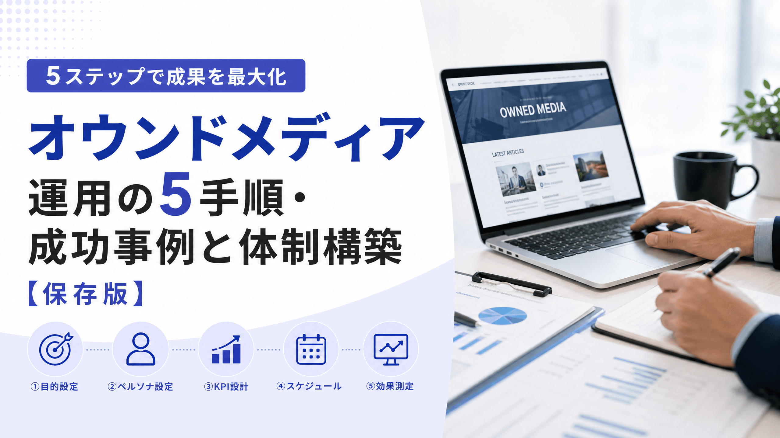 オウンドメディア運用の5手順・成功事例と体制構築【保存版】