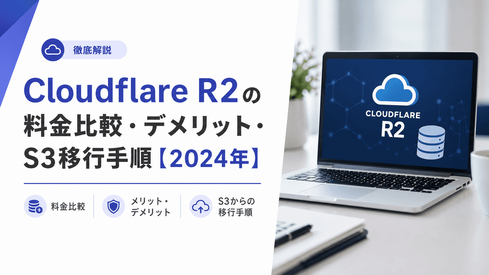CloudflareR2の料金比較・デメリット・S3移行手順【2024年】