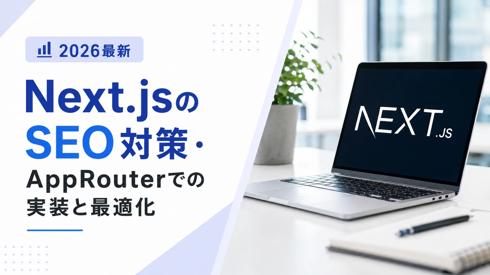 Next.jsのSEO対策・AppRouterでの実装と最適化【2026最新】