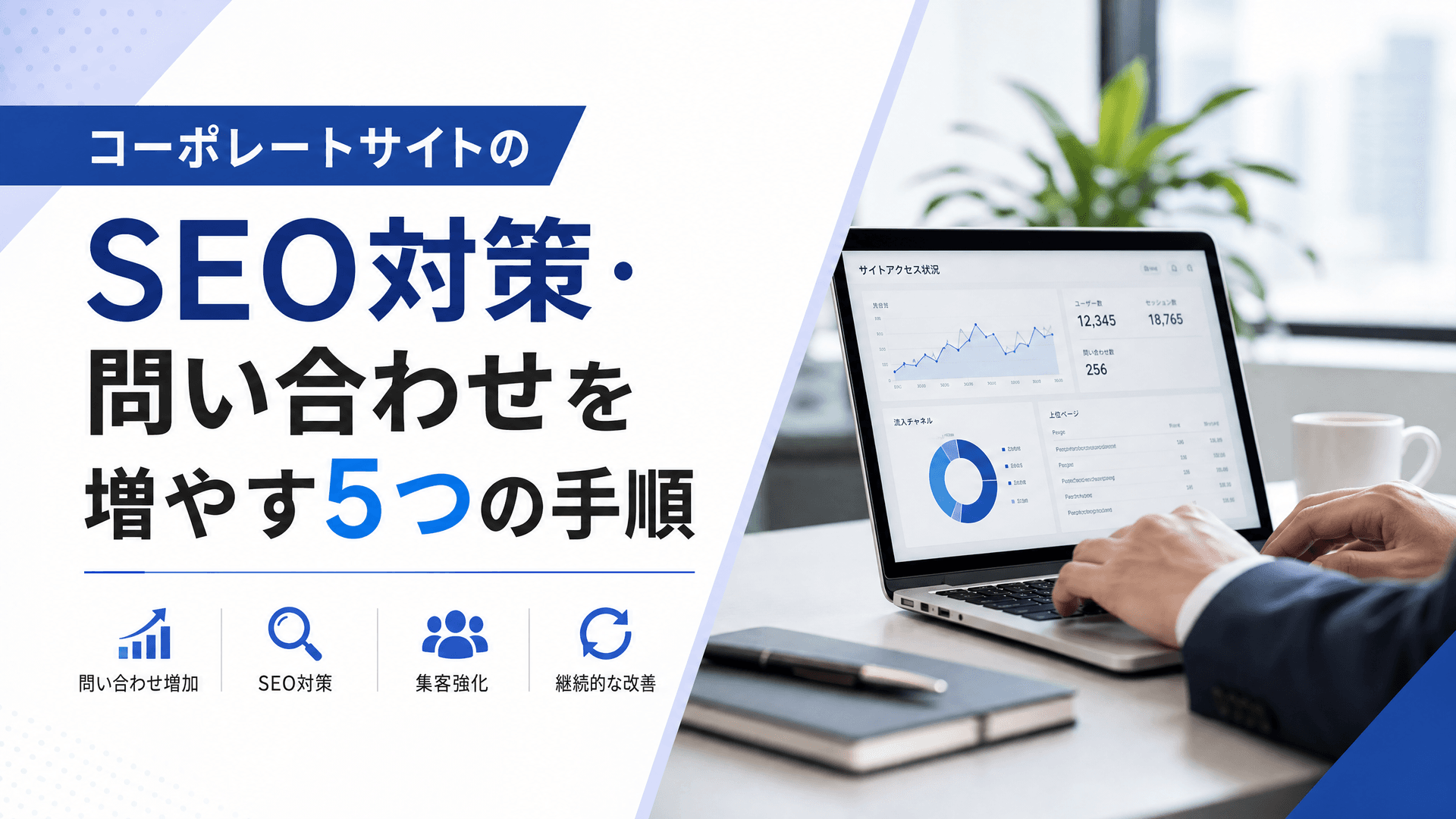 コーポレートサイトのSEO対策・問い合わせを増やす5つの手順