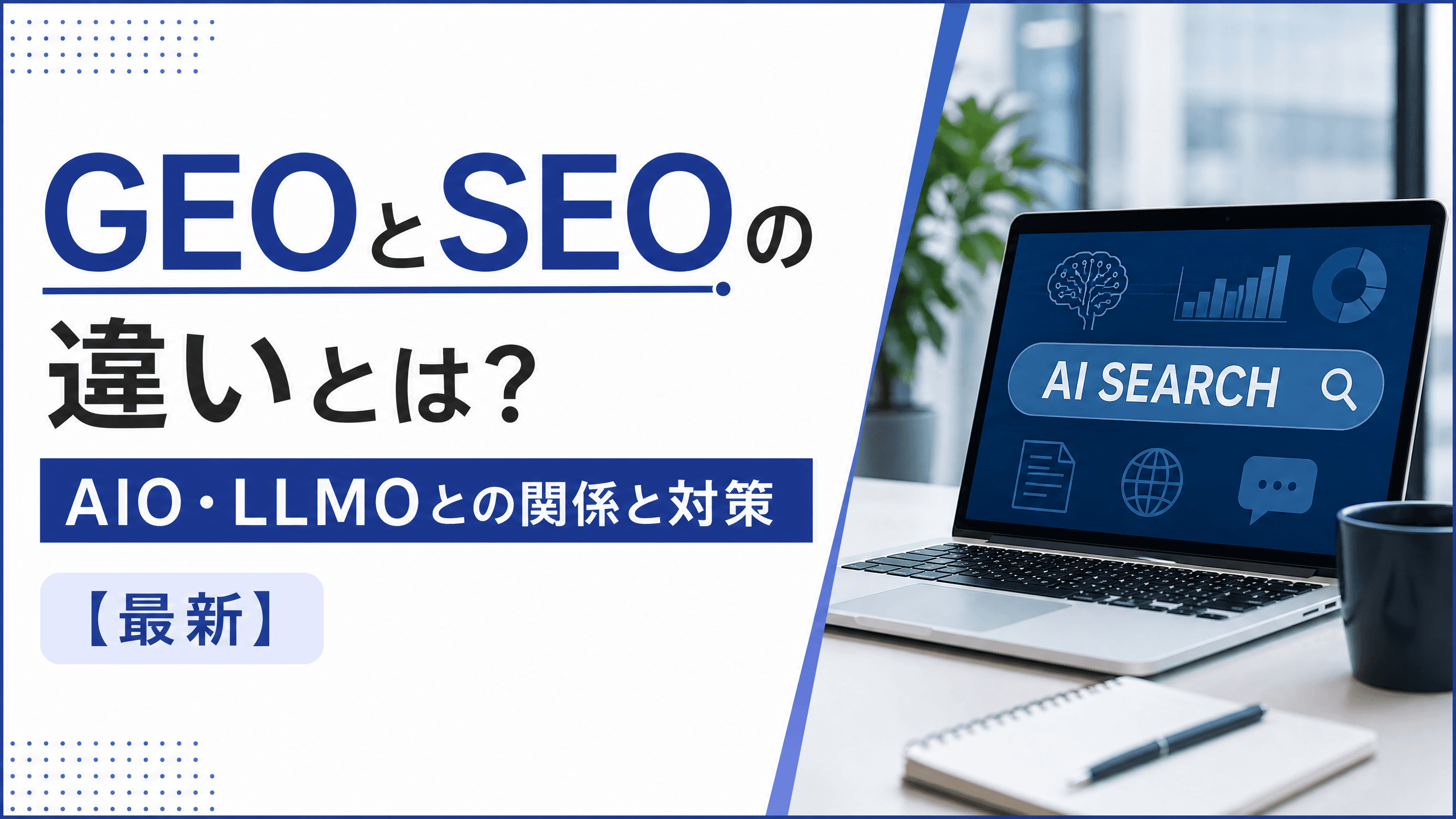 GEOとSEOの違いとは？AIO・LLMOとの関係と対策【最新】