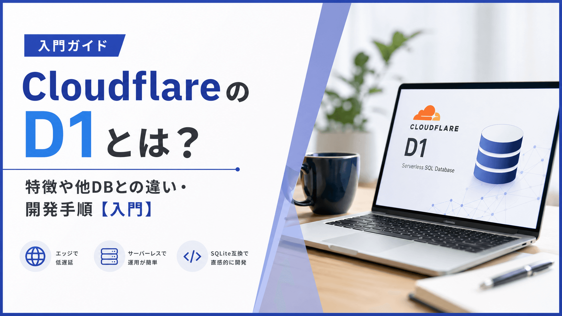 CloudflareのD1とは？特徴や他DBとの違い・開発手順【入門】